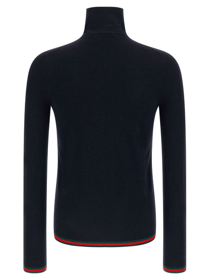 Gucci Blue Cashmere Cardigan