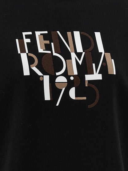 Fendi Black Cotton Sweatshirt