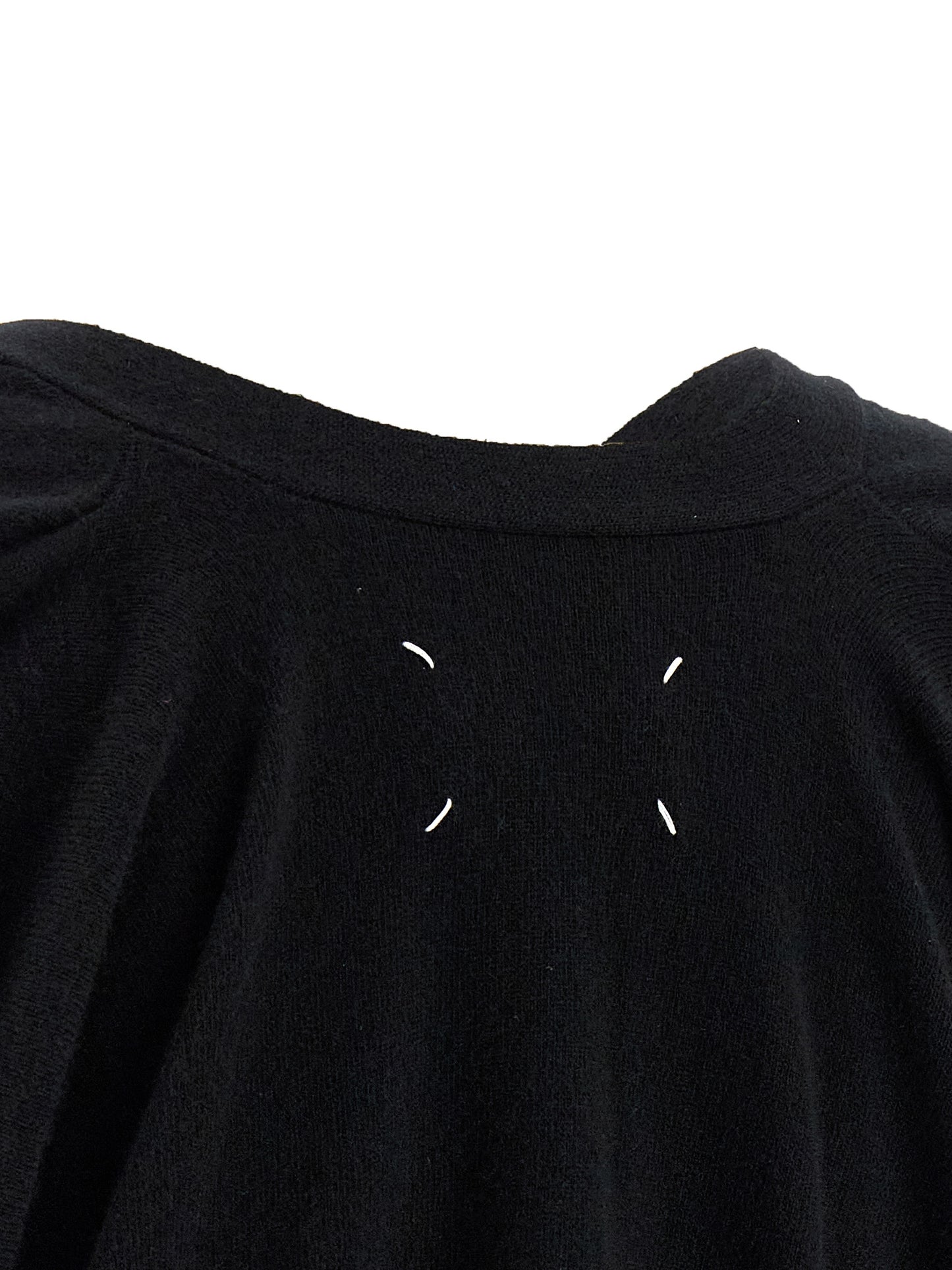 Maison Margiela Black Wool Cardigan
