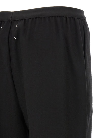 Maison Margiela Black Virgin Wool Casual Pants
