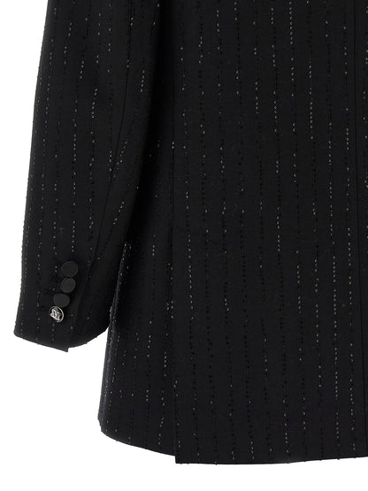 Max Mara Black Virgin Wool Blazer