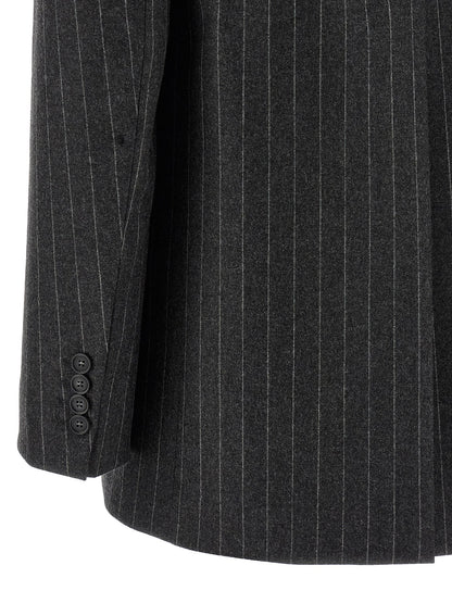 Sportmax Gray Virgin Wool Blazer