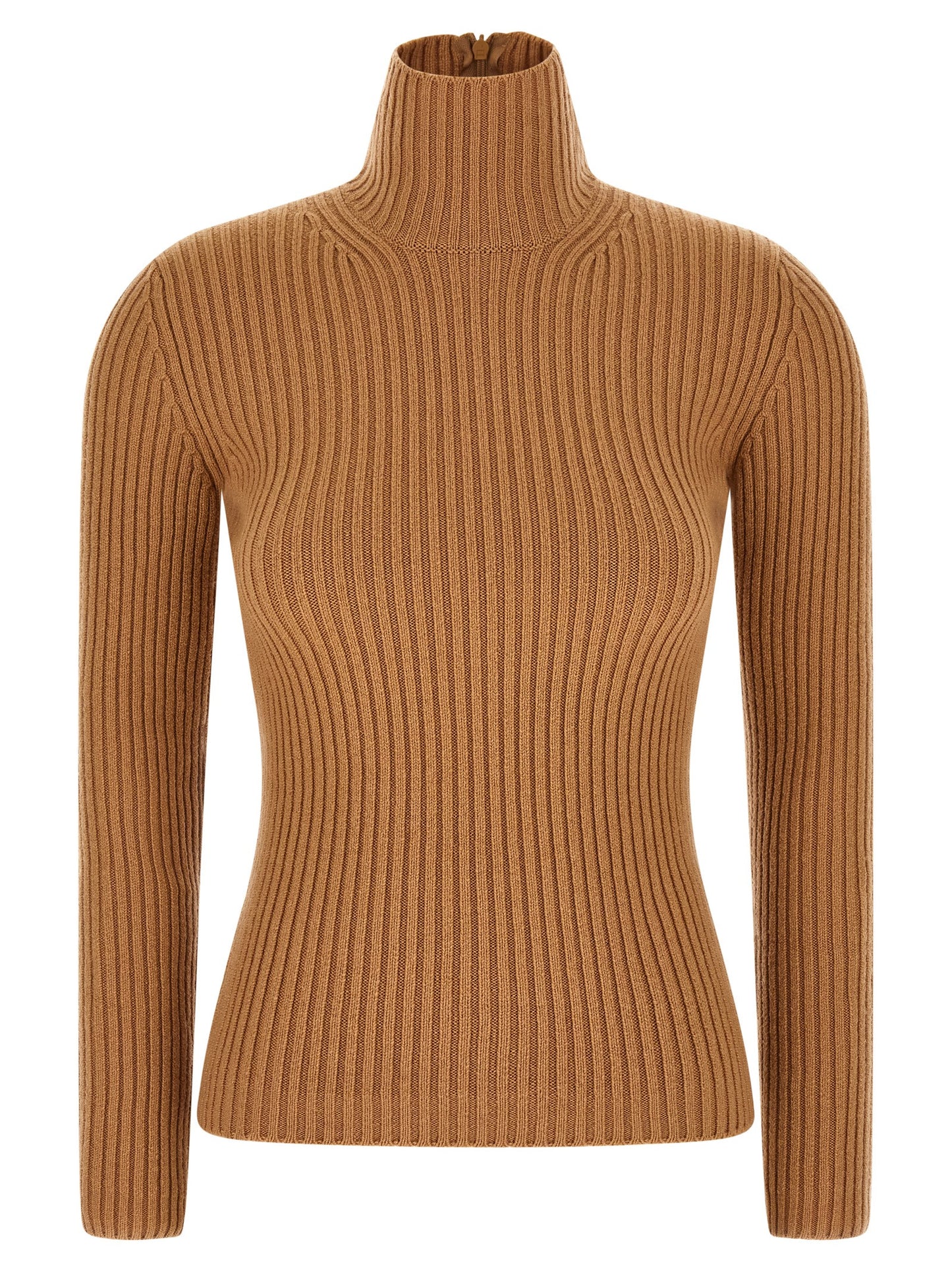 Max Mara Beige Wool Cardigan