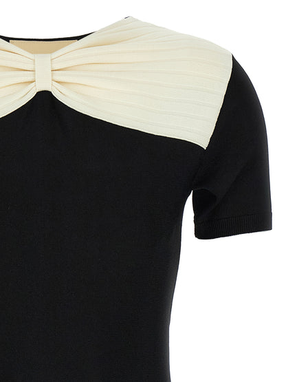Valentino Garavani Black Viscose Short Dress