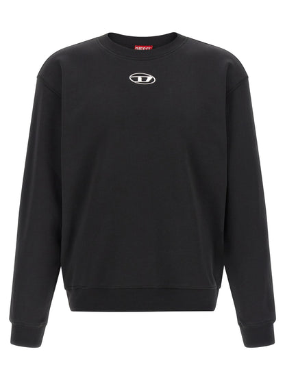 Diesel Black Cotton Sweatshirt