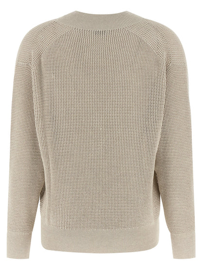Brunello Cucinelli Beige Cotton Cardigan