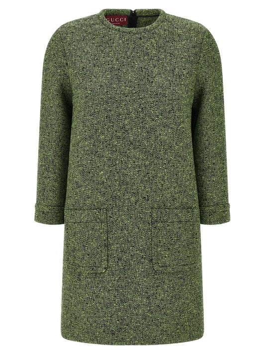 Gucci Bicolor Cotton Short Dress