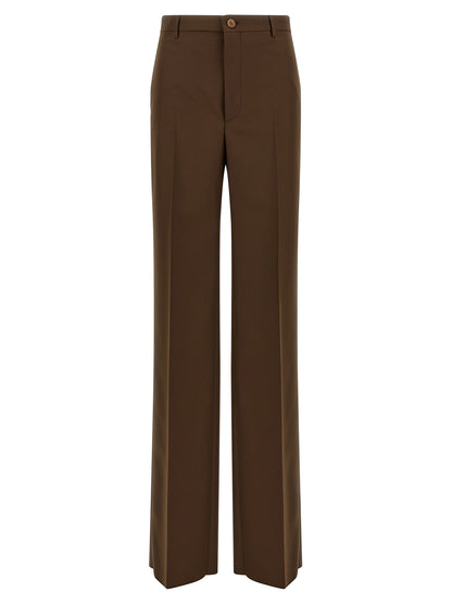 Gucci Brown Polyester Dress Pants