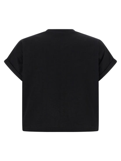 Balmain Black Cotton T-Shirt