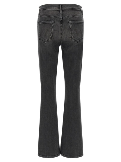 Mother Denim Gray Cotton Flared Jeans