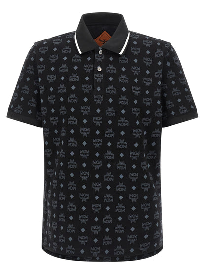 MCM Black Cotton Polo Shirt