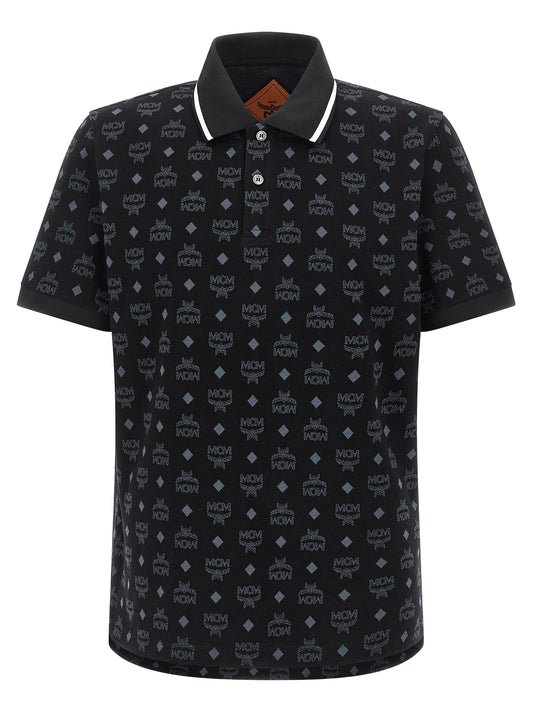 MCM Black Cotton Polo Shirt