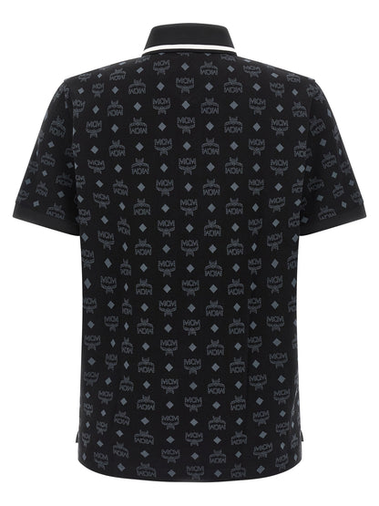 MCM Black Cotton Polo Shirt