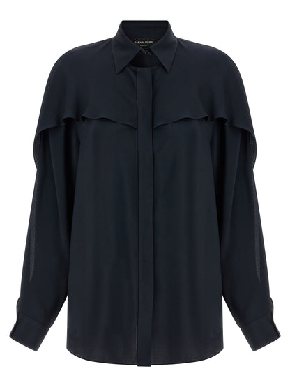Fabiana Filippi Blue Acetate Blouse