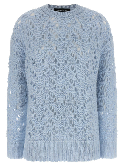 Fabiana Filippi Blue Virgin Wool Cardigan