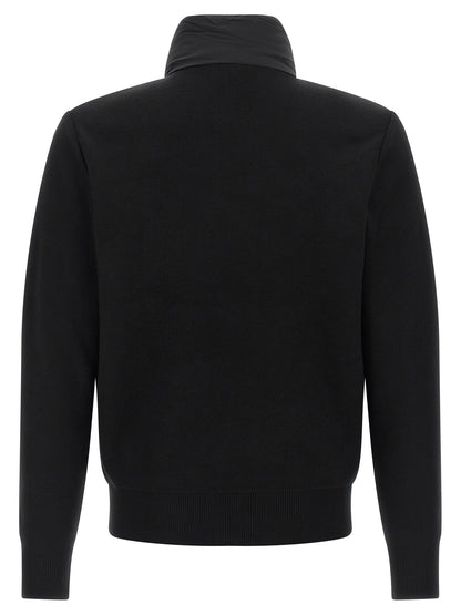 Mackage Blue Nylon Cardigan