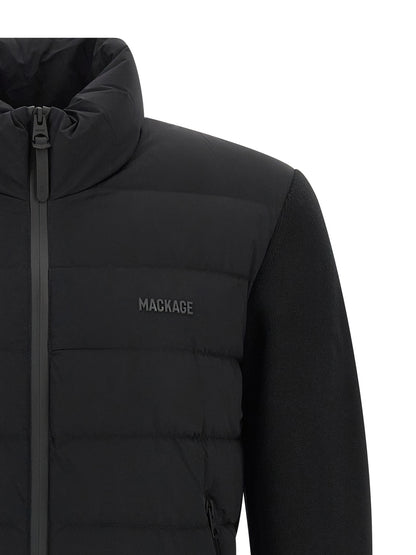 Mackage Blue Nylon Cardigan