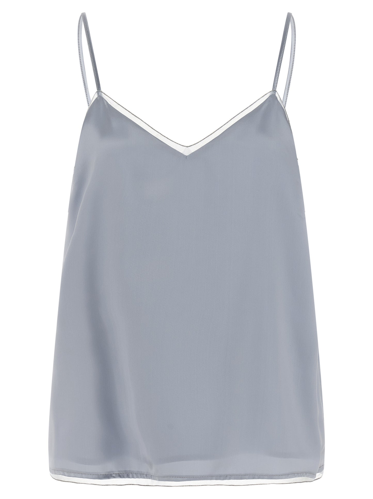 Fabiana Filippi Blue Viscose Tank Tops