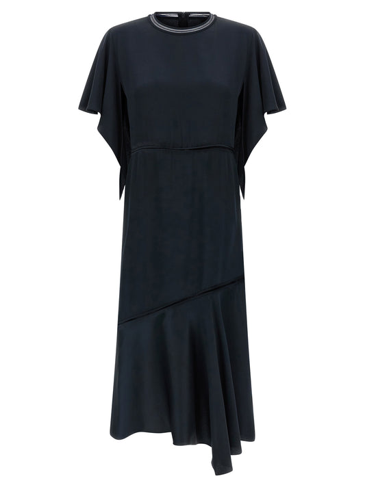 Fabiana Filippi Blue Viscose Midi Dress