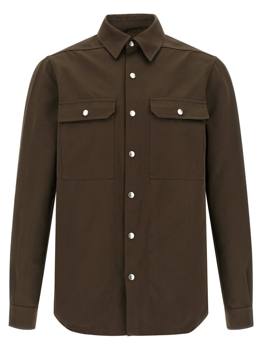 Rick Owens Brown Polyester Blouse