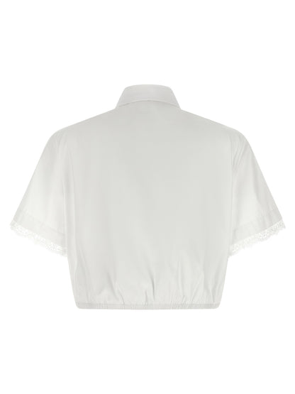 Ermanno Scervino White Cotton Blouse
