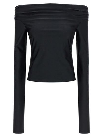 The Andamane Black Polyamide Tank Tops