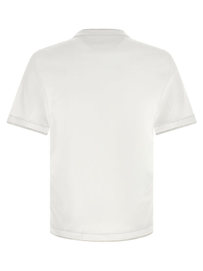 Brunello Cucinelli White Cotton T-Shirt