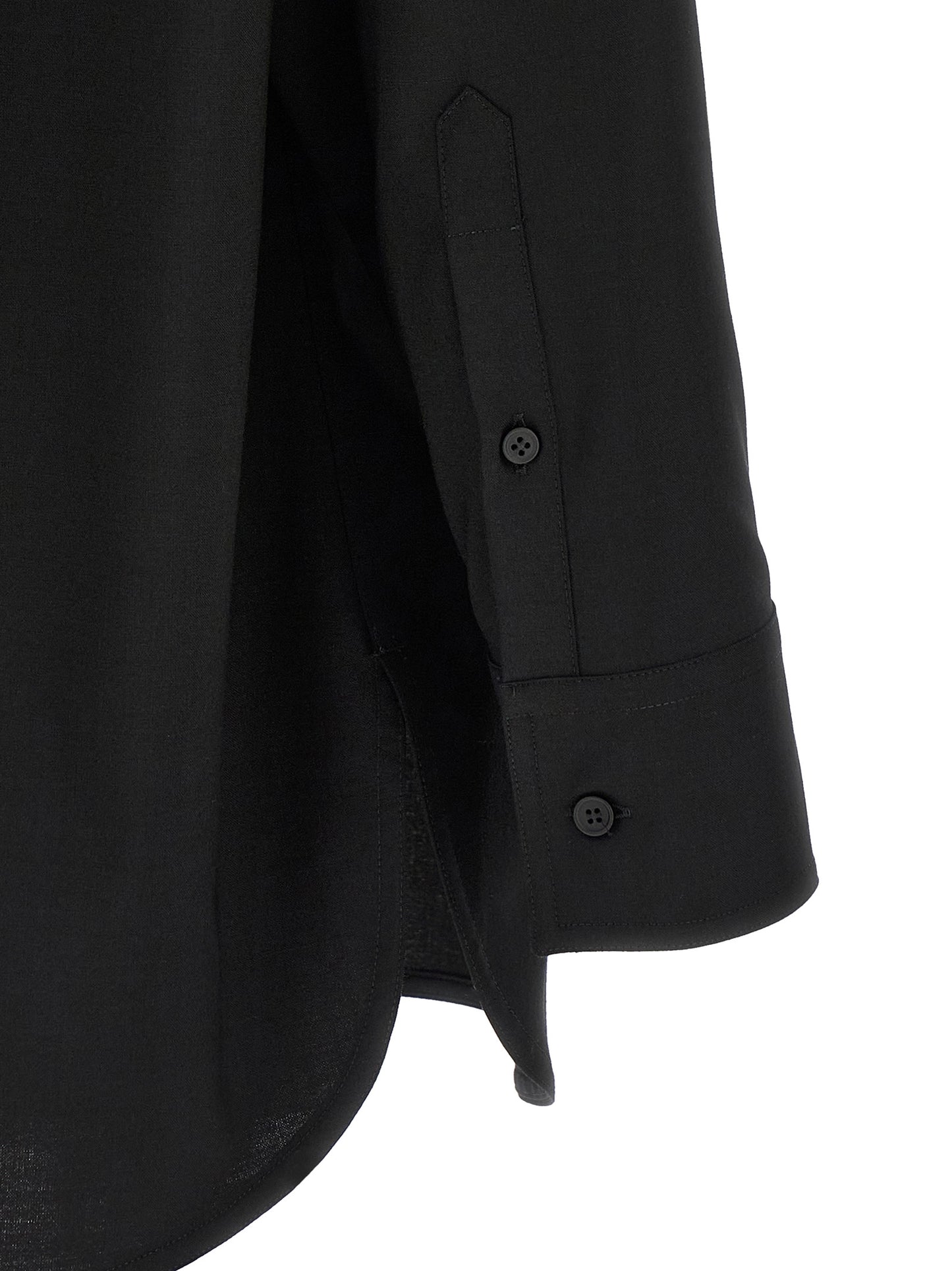 MM6 Maison Margiela Black Polyester Blouse
