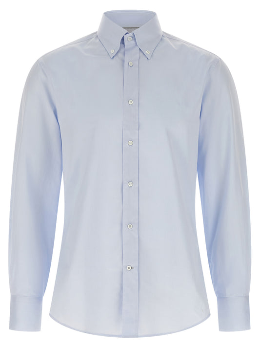 Brunello Cucinelli Blue Cotton Blouse