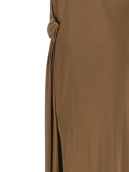 Elisabetta Franchi Beige Viscose Long Dress
