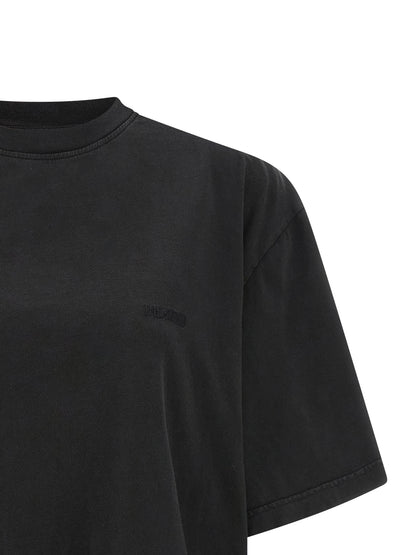 The Attico Black Cotton T-Shirt