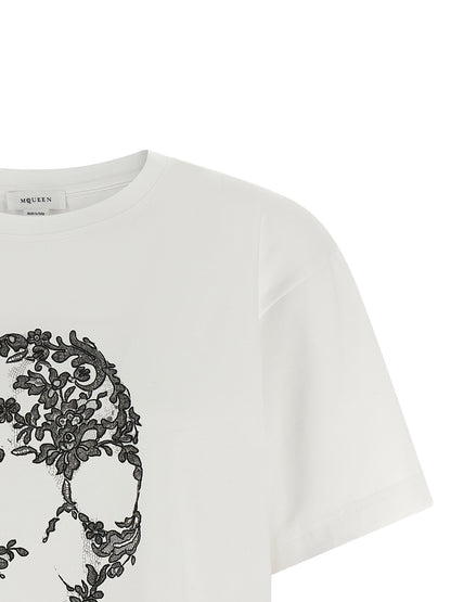 Alexander McQueen Bicolor Cotton T-Shirt