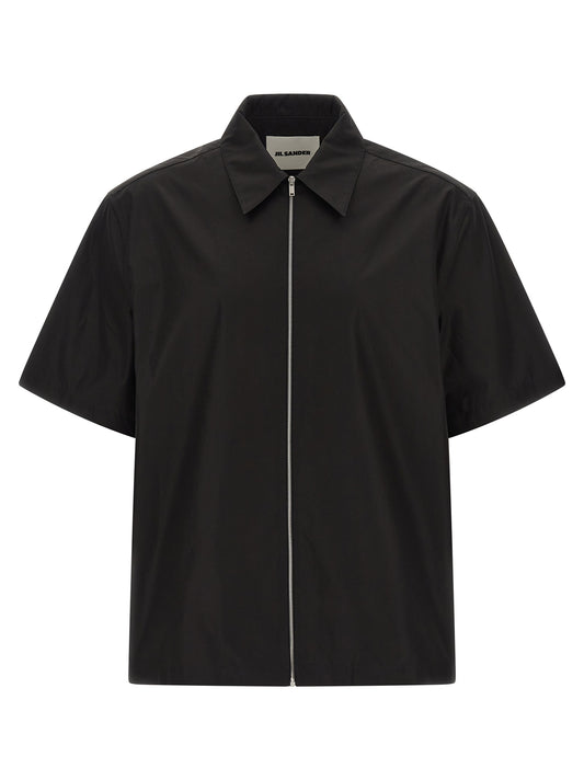 Jil Sander Black Cotton Shirt