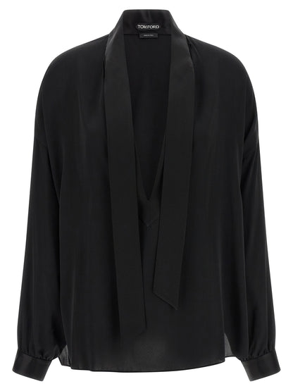 Tom Ford Black Silk Blouse