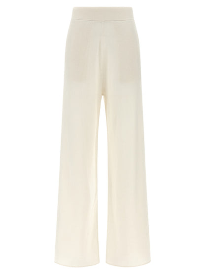 Max Mara White Cashmere Casual Pants