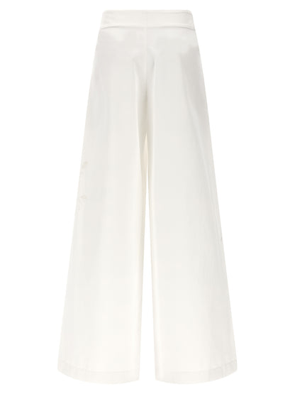 Ermanno Scervino White Cotton Casual Pants