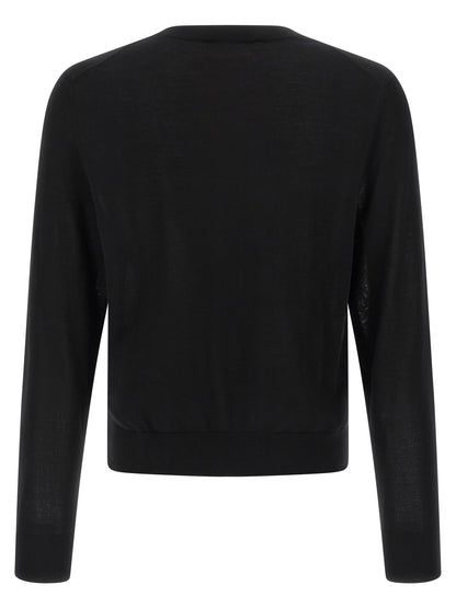 Dsquared² Black Wool Cardigan