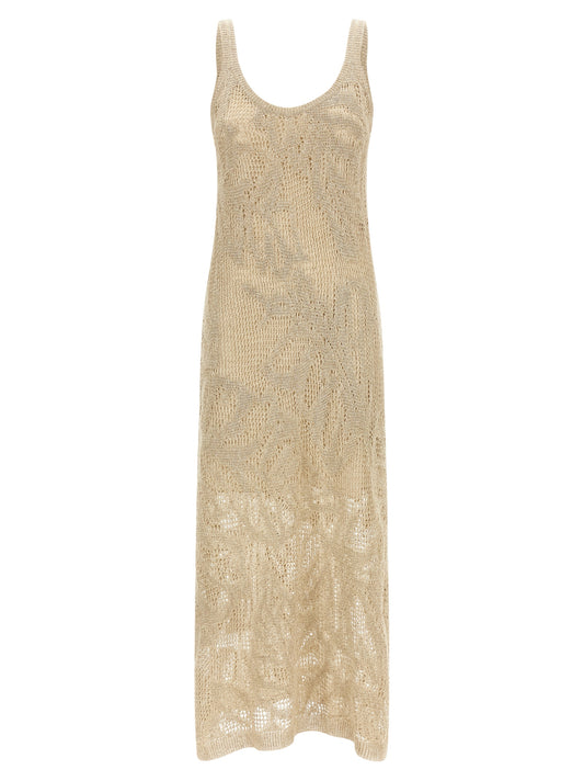 Brunello Cucinelli Beige Linen Long Dress