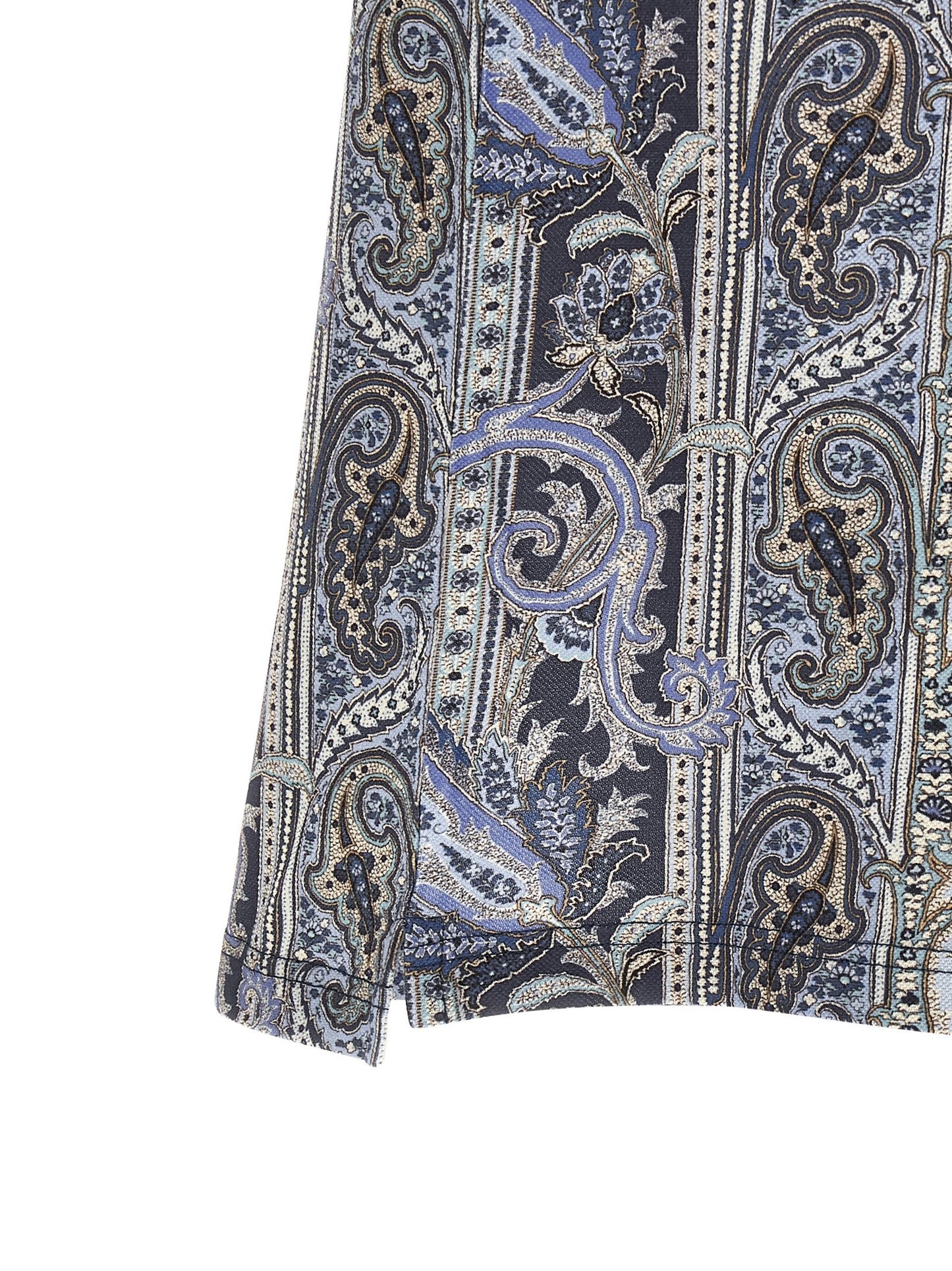 Polo Shirt by Etro for men in cotton blue & paisley features a eye catching silhouette, showcasing a refined and for a eye catching finish.