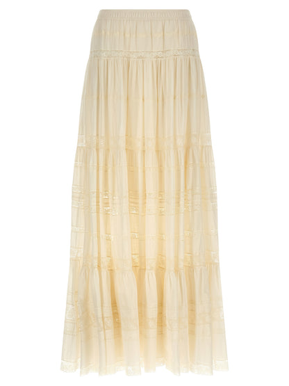 Ermanno Scervino White Cotton Mini Skirt
