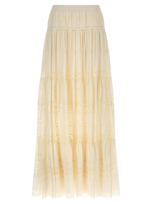 Ermanno Scervino White Cotton Mini Skirt