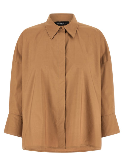 Fabiana Filippi Brown Cotton Blouse