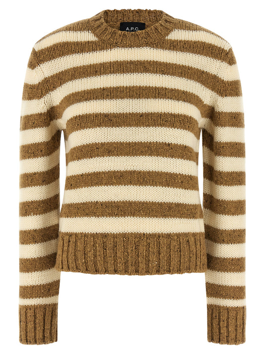 A.P.C. Brown Virgin Wool Cardigan