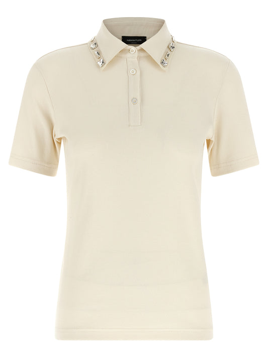 Fabiana Filippi Beige Cotton Polo Shirt