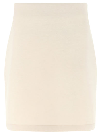 Fabiana Filippi Beige Modal Long Skirt
