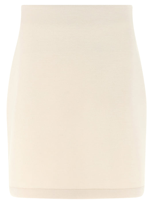 Fabiana Filippi Beige Modal Long Skirt