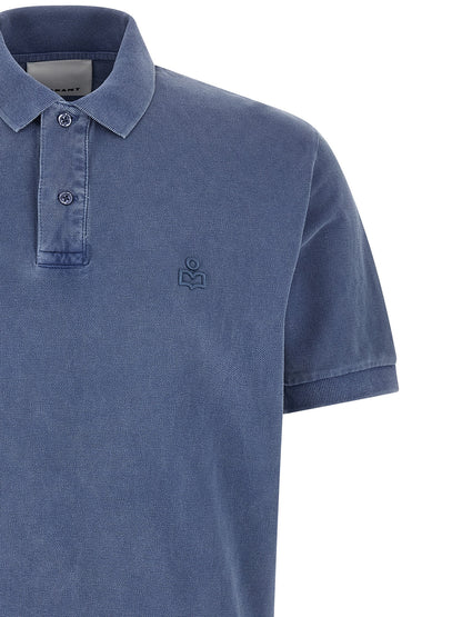Isabel Marant Blue Cotton Polo Shirt