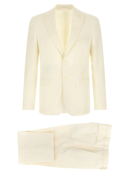 Pal Zileri White Wool Two-Piece Suit