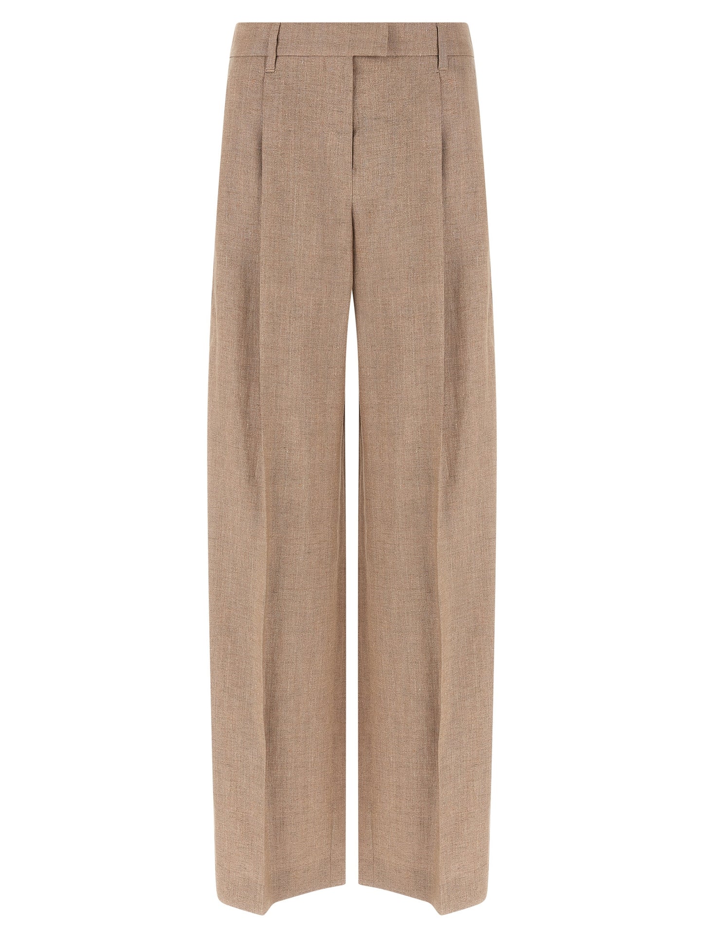 Brunello Cucinelli Multicolor Linen Flared Pants