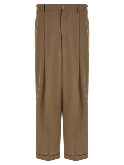 Marni Beige Virgin Wool Casual Pants